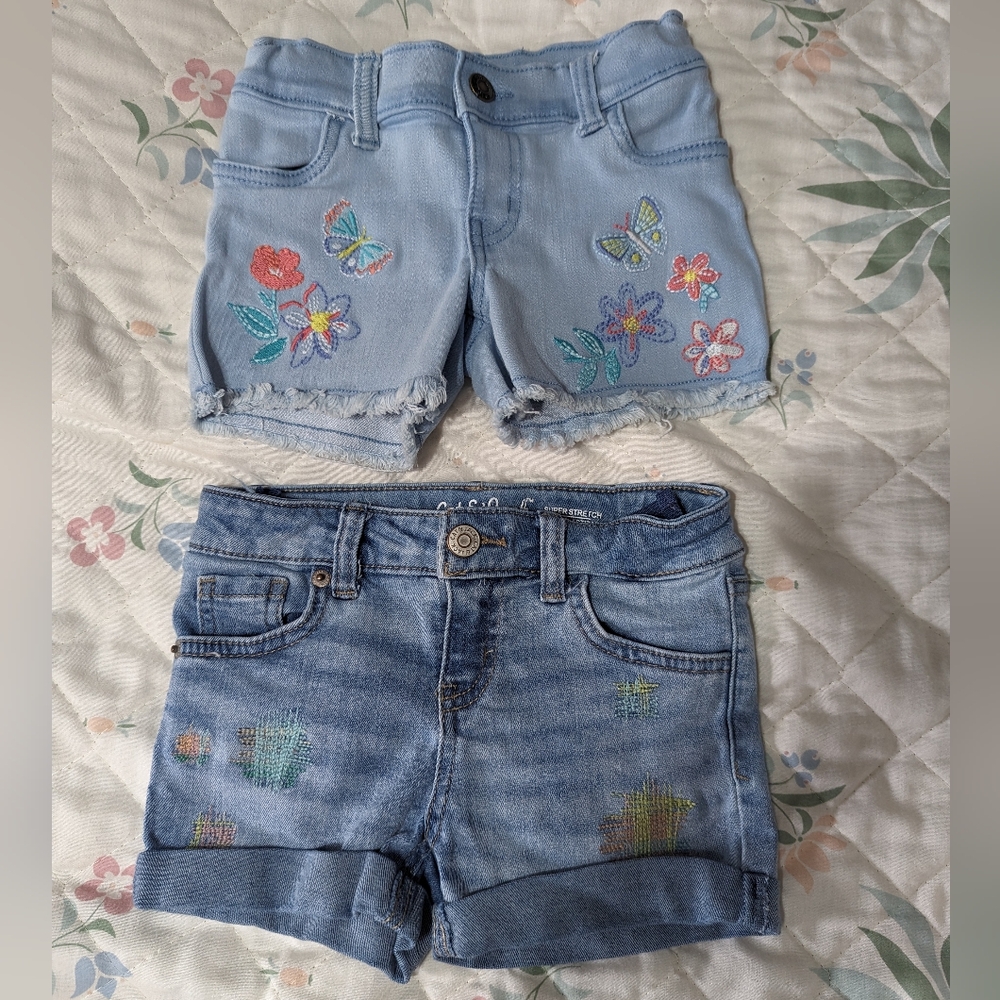 Girls Jean Shorts, Size 4/5 and 5
